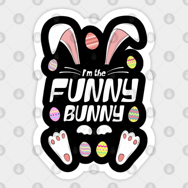 I'm The Funny Bunny Matching Family Easter Party Sticker by Arts-lf